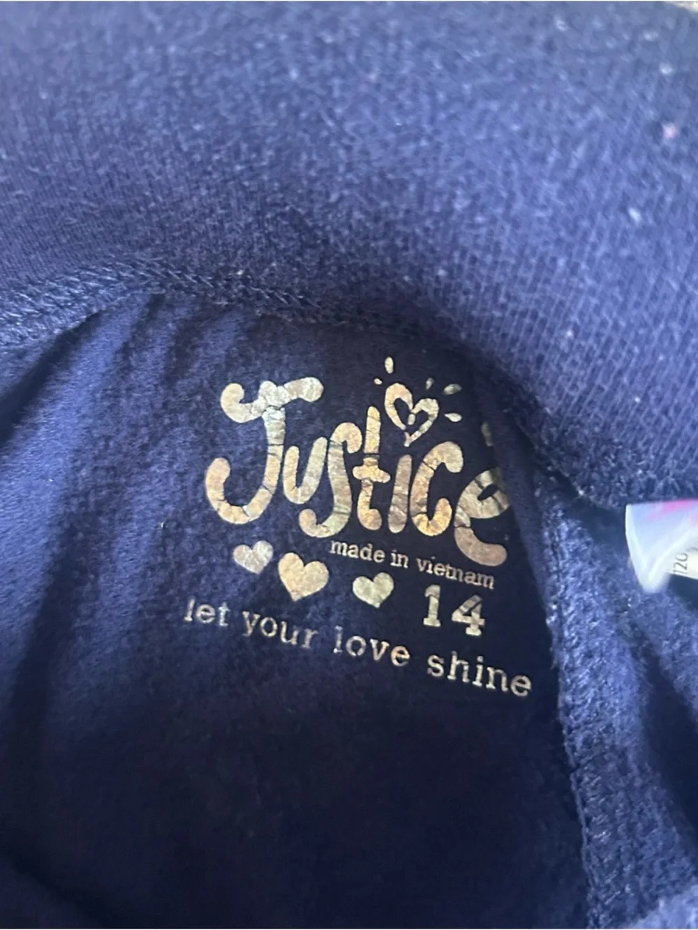 [Justice] Blue Softball Sequin Joggers